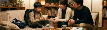 「〇〇を辞めたい」を親に相談する小学生